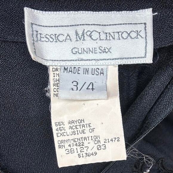 Vintage Gunne Sax Jessica McClintock Mini Dress - Picture 8 of 8